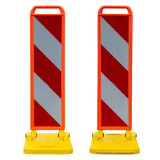 Folding Bake Right/right double-sided RA2 embossed foil | Horizont | Yellow / Orange | orange | Polyethylene (HD-PE) Premium | 67.5 cm