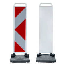 Klapp-Bake Links one-sided RA2 arrow film | Horizont | Black / White | white | Polyethylene (HD-PE) Premium | 67.5 cm