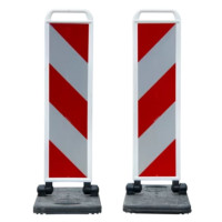 Klapp-Bake Rechts-/links zweiseitig RA2 Schraffenfolie | Horizont |  Schwarz / Weiß |weiss | Polyethylen (HD-PE) Premium | 67.5 cm