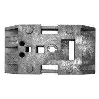 Universal Footplate with Carrying Handles | Horizont | Black | Recycling Material Mix | 83 cm