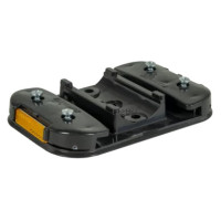 Leitboy base plate for guide post L49 | Horizont | Black | recycled PVC/PE | 17.4 cm