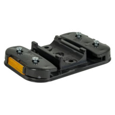 Leitboy base plate for guide post L49 | Horizont | Black | recycled PVC/PE | 17.4 cm
