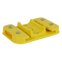 Leitboy base plate for traffic cone L49 | Horizont | Yellow | Recycled PVC/PE | 17.4 cm
