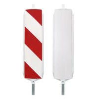 Safety post M-System | Right one-sided RA2 patterned film | Horizont |   |white | Polyethylene (HD-PE) Premium | 30 cm