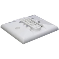Leitboy base plate for guide post L50 | Horizont | White | high-impact resistant special plastic | 30 cm