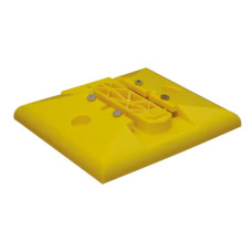 Leitboy base plate for traffic sign L50 | Horizont | Yellow | Recycled PVC/PE | 30 cm