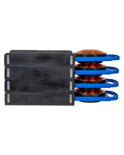H1: BASt-geprüfte Warnleuchte FlashMax Stack LED | StVO-konform | Gelber Blitz