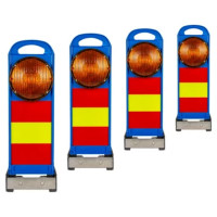 Warning light FlashMax Stack Synchro LED | Blue casing | Yellow flash | Stackable | 69 bpm | 160h | BASt WL4 L8M/L8L | Horizont