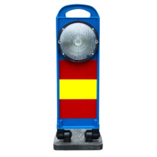 Warning light FlashMax LED | Blue beacon body | Blue flash | Stackable | 60 bpm | 160h | Export | Horizont