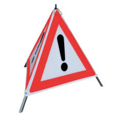 Folding sign VZ101 | Horizont | white | Polyethylene (PE) | Height 97 cm