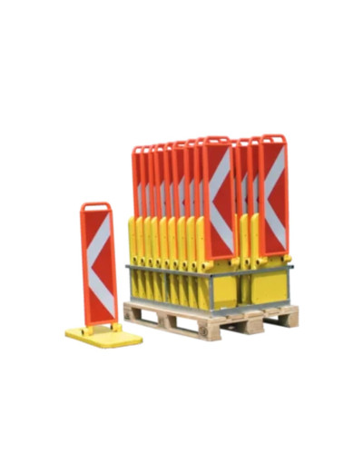 Transport box for folding barriers on Euro pallet | for 20 pieces