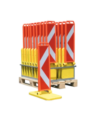 Transport box for folding barriers on Euro pallet | for 20 pieces