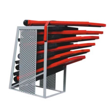 Storage box for small folding warning signs | up to 6 pieces | steel | compact