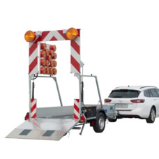 horizont Mobile Barrier Panel FA 2 LR | Standard Version | BASt Certified | Two-Axle | VZ 616