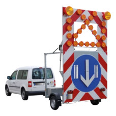 horizont Mobile Barrier Panel FA 1 | Single Axle | BASt Certified | VZ 616 | RSA Standard