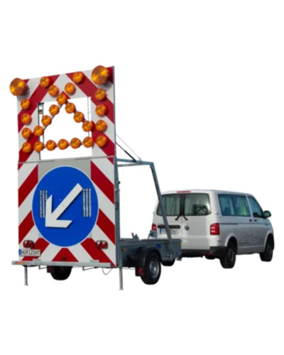 Horizont Fahrbare Absperrtafel FA 1 LR | BASt-certified Warning Light