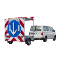 horizont Fahrbare Absperrtafel FA 1 KL | kurze Ausführung | BASt-geprüft | VZ 616 | StVO