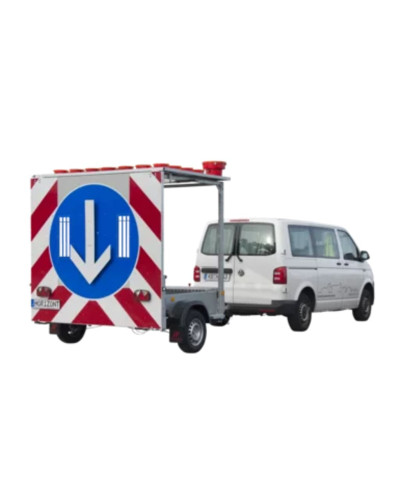 Horizont Fahrbare Absperrtafel FA 1 KL | BASt-geprüft | Warning Light