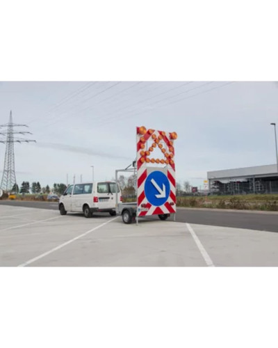 Horizont Fahrbare Absperrtafel FA 1 KL | BASt-geprüft | Warning Light