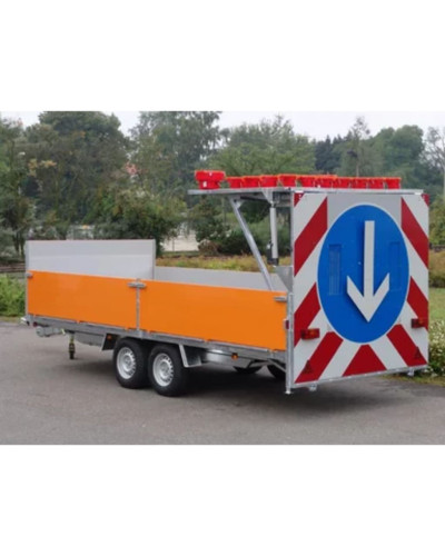 horizont Absperrtafel FA 1 "Kombihochlader" | Hochlader-Fahrgestell | StVO | Einachser