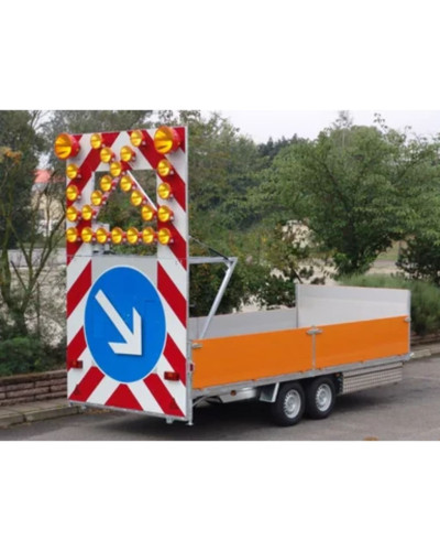 horizont Absperrtafel FA 1 "Kombihochlader" | Hochlader-Fahrgestell | StVO | Einachser