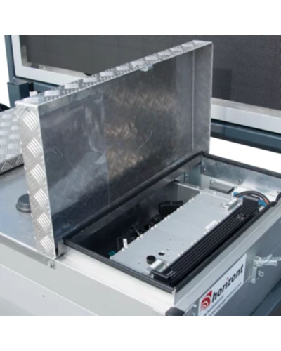 Horizont Event Table Lift | Vertical Mast Advertising Board | LED Hazard Beacon