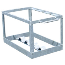 Compact storage box for folding barriers | for 5 pieces | steel construction