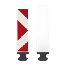Guide Post IV L92 white | right-pointing, arrow film | Horizont | White | high-impact resistant special plastic | 23.5 cm