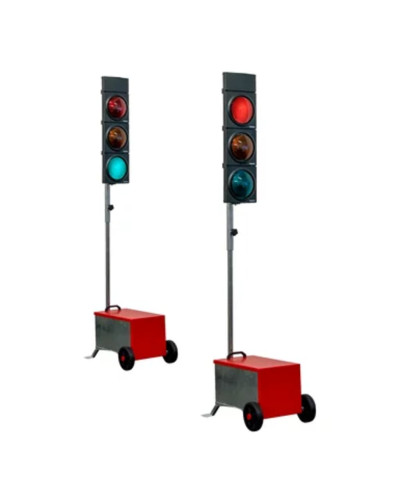 horizont Euro-Signal 2.1 | Lichtsignalanlage | 2 Signalgeber | Batteriewagen | StVO