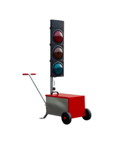 horizont Euro-Signal 2.1 | Lichtsignalanlage | 2 Signalgeber | Batteriewagen | StVO