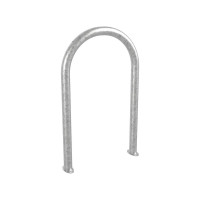 Bicycle Rack in Paper Clip Shape D 60 mm, 1 Bicycle, PROCITY: Metal - Hot-dip Galvanized, on Base Plates.