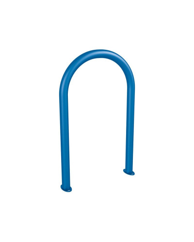 Buy Bike rack in paperclip shape D 60 mm, 1 bike, PROCITY: Metal - Gentian Blue, on floor plates. Online - Shop. Delivery.