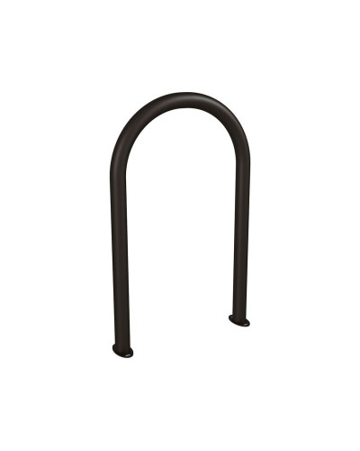 Buy Bike rack in paper clip form D 60 mm, 1 bike, PROCITY: metal - deep black, on floor plates. - Shop Online with Delivery