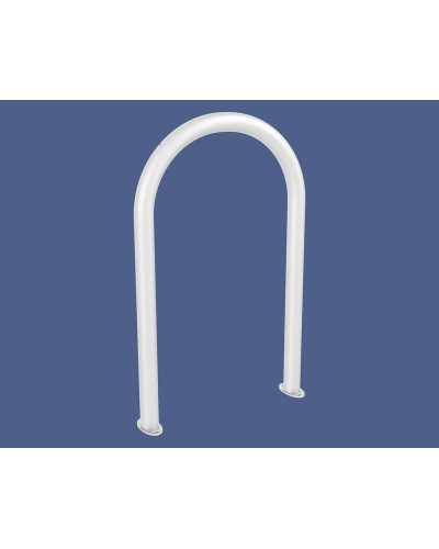 Buy Bike Stand in Paperclip Shape D 60 mm, 1 Bicycle, PROCITY: Metal - Pure White, on Floor Plates Online