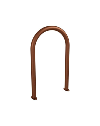 Buy Bike rack in the paper clip shape D 60 mm for 1 bike, PROCITY: Metal - Rust Corten-Effect, on ground plates Online - Shop. Delivery.
