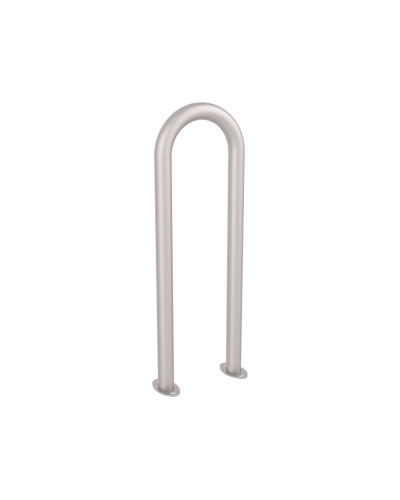 Buy Bike Stand in Paper Clip Shape D 50 mm, 1 Bike, PROCITY: Metal - Silk Grey, on Floor Plates. - Buy in Online Store
