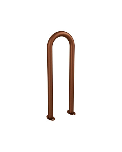 Buy Delivery Bicycle Stand in Paper Clip Form D 50 mm, 1 Bicycle, PROCITY: Metal - Rust Corten Effect, on Floor Plates - Shop Online.