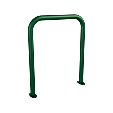 Bent Bike Rack, 1 Bike, PROCITY: Metal - Moss Green, on Base Plates