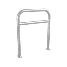 Reinforced bike stand, 1 bike, PROCITY: steel - hot-dip galvanized, on floor plates.