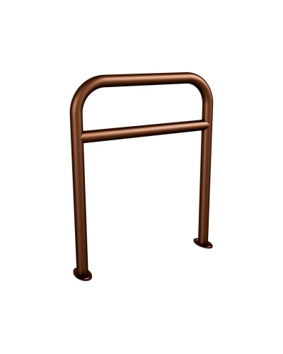 Buy Reinforced bike rack, 1 bike, PROCITY: Metal - Rust Corten Effect, on ground plates online.