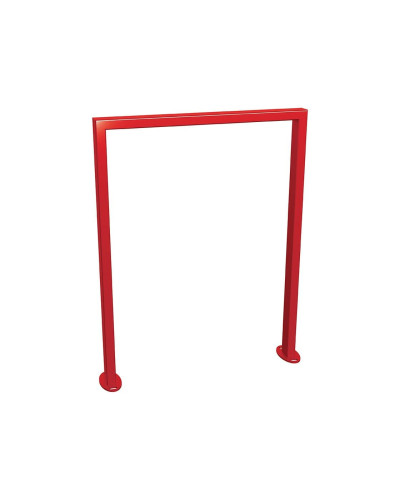 Fahrradbügel Milano, 1 Fahrrad, PROCITY: Metall - Verkehrsrot, auf Bodenplatten kaufen im Online-Shop