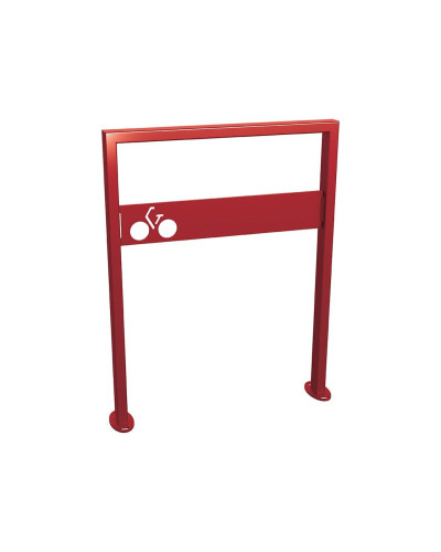 Buy Bicycle stand Milano with signage, 1 bike, PROCITY: Metal - Purple, on base plates Online - Shop now for fast delivery