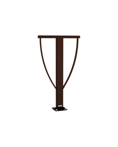 Buy Backrest Lisbon, 1 bicycle, PROCITY: metal - chocolate brown, on floor plates - Shop Online
