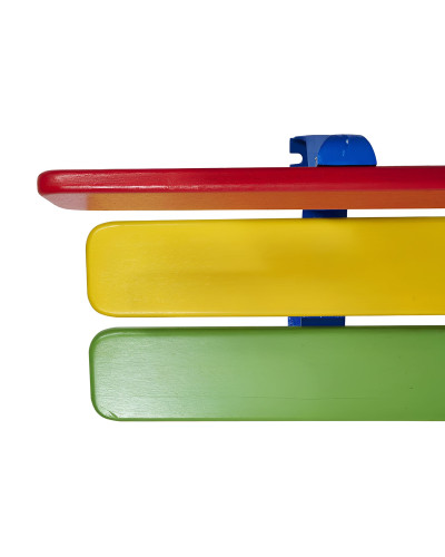 Buy PROCITY SITZBANK MORA WITH BACKREST H 270MM Children's Bench: Seat made of tropical wood (Colorful), Frame made of steel - Online Shop