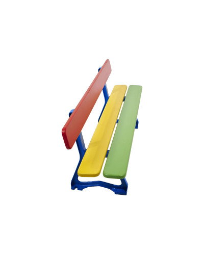 Buy PROCITY SITZBANK MORA WITH BACKREST H 270MM Children's Bench: Seat made of tropical wood (Colorful), Frame made of steel - Online Shop