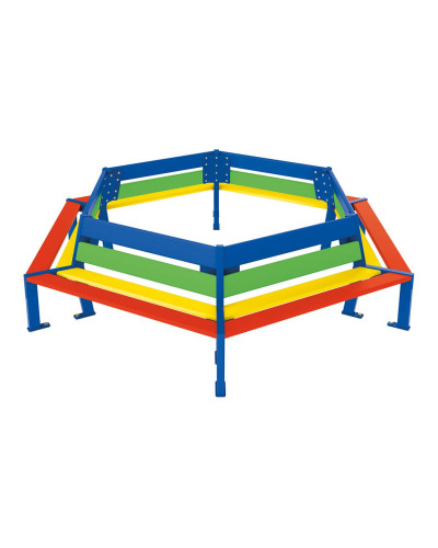 Kaufe PROCITY BAUM-RUNDBANK SILAOS - JUNIOR - MODELL KINDERGARTEN Kinderbank: Sitzfläche aus Tropenholz (Bunte), Gestell aus Stahl - Online-Shop. Lieferung.