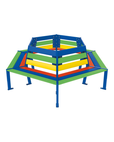 Kaufen Sie PROCITY BAUM-RUNDBANK SILAOS - JUNIOR - MODELL GRUNDSCHULE Kinderbank: Sitzfläche aus Tropenholz (Bunte), Gestel aus Stahl - Online bestellen!