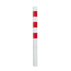 Bollard post 70 x 70 mm, stationary for encasing in concrete, without lock, hot-dip galvanized