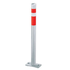 Bollard post, fixed, without lock, hot-dip galvanized, D 64 mm