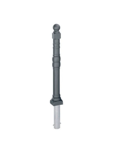 Style bollard made of aluminum, fixed with ground anchor, without a lock, total height 1200 mm (approx. 900 mm above ground). Buy in the online shop